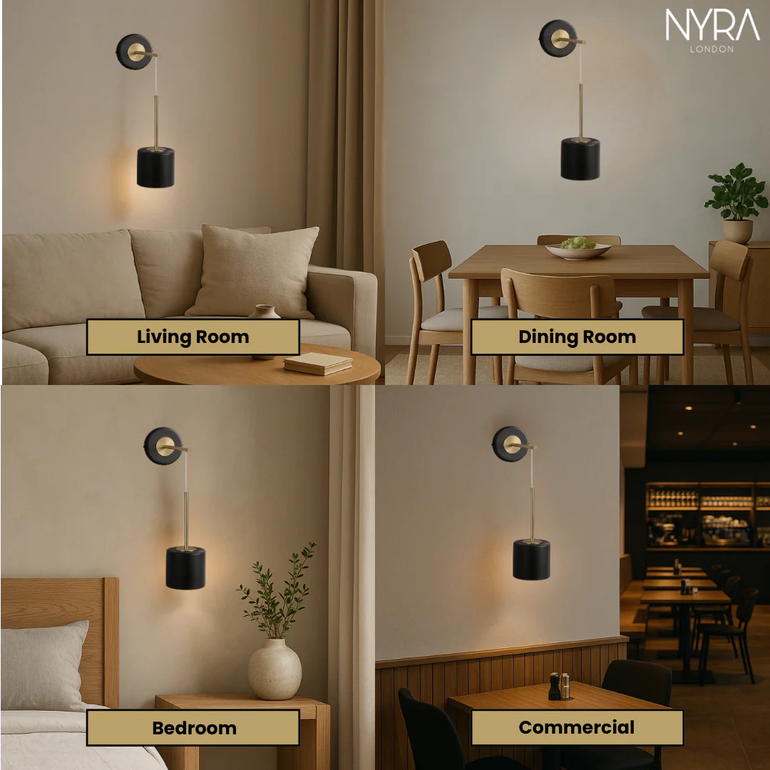 Murad Acrylic Hanging Round Wall Light - Image 4
