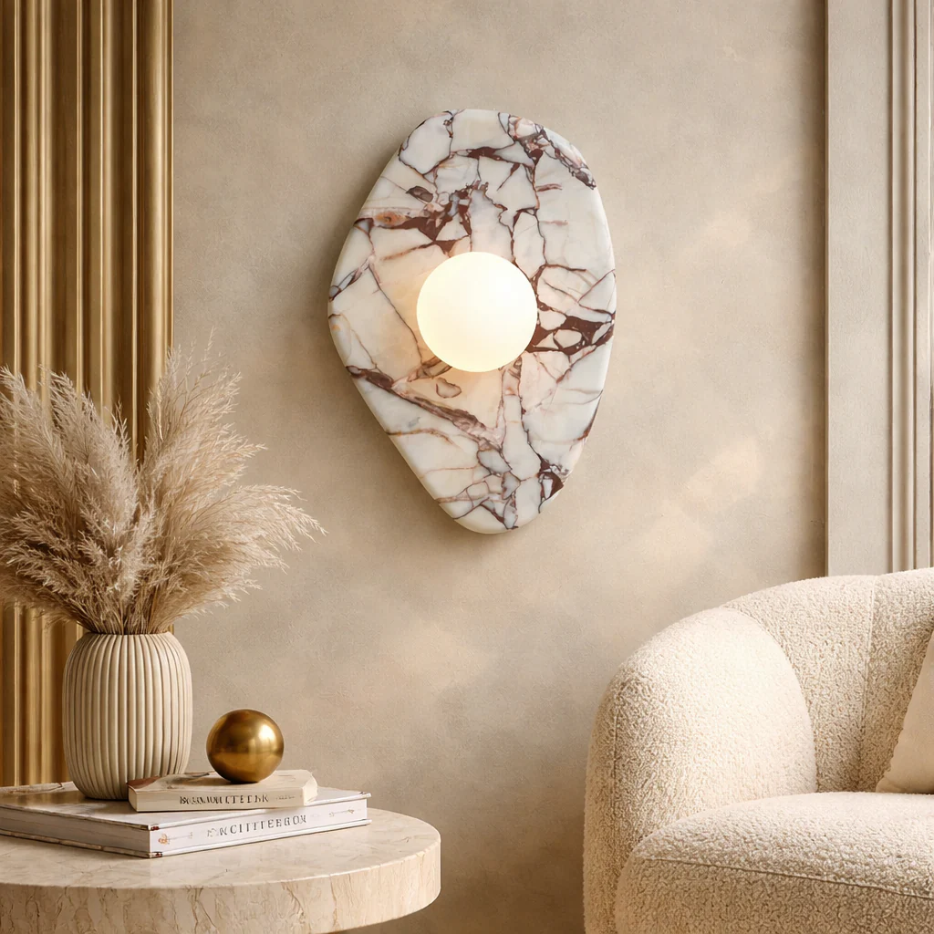 Alora Marble Wall Lamp - Image 2