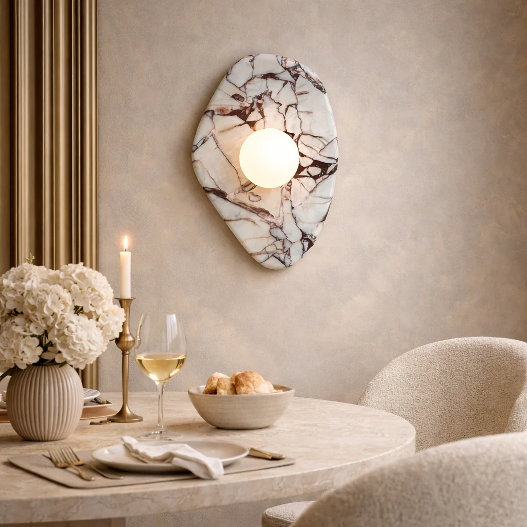 Alora Marble Wall Lamp - Image 3