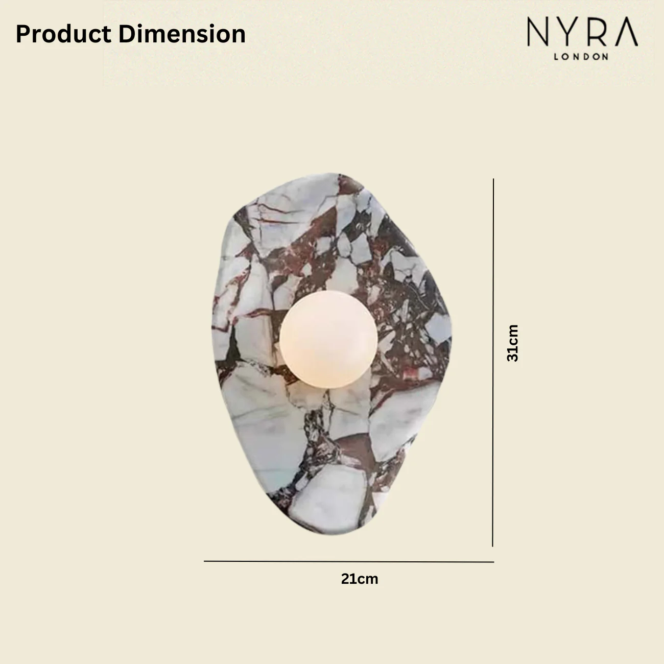 Alora Marble Wall Lamp - Image 5