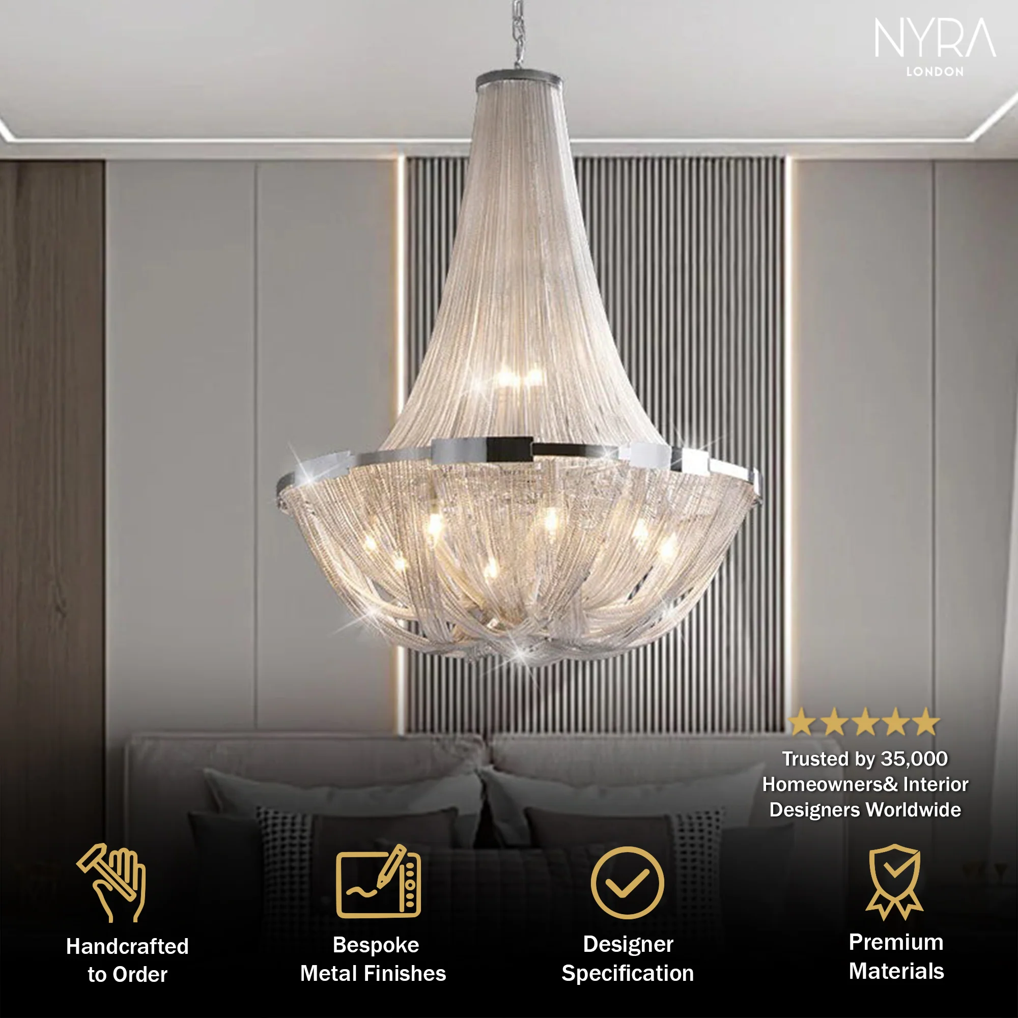 Alverton Tassel Staircase Chandelier - Image 5