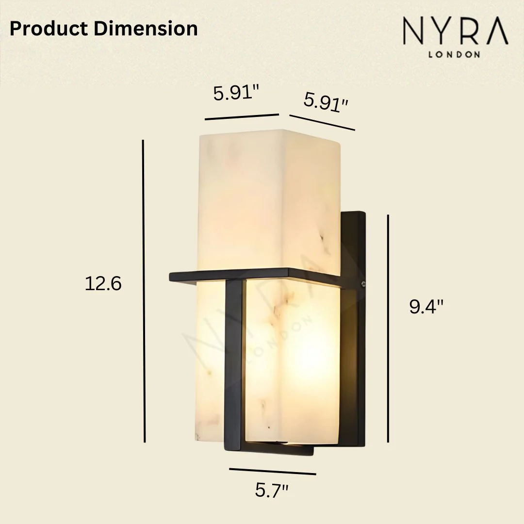 Arlen Outdoor Marble Wall Light - Image 13