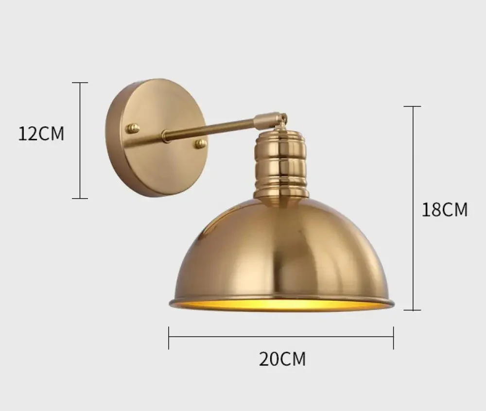 Arm Mounted Antique Wall Lamp - Image 11