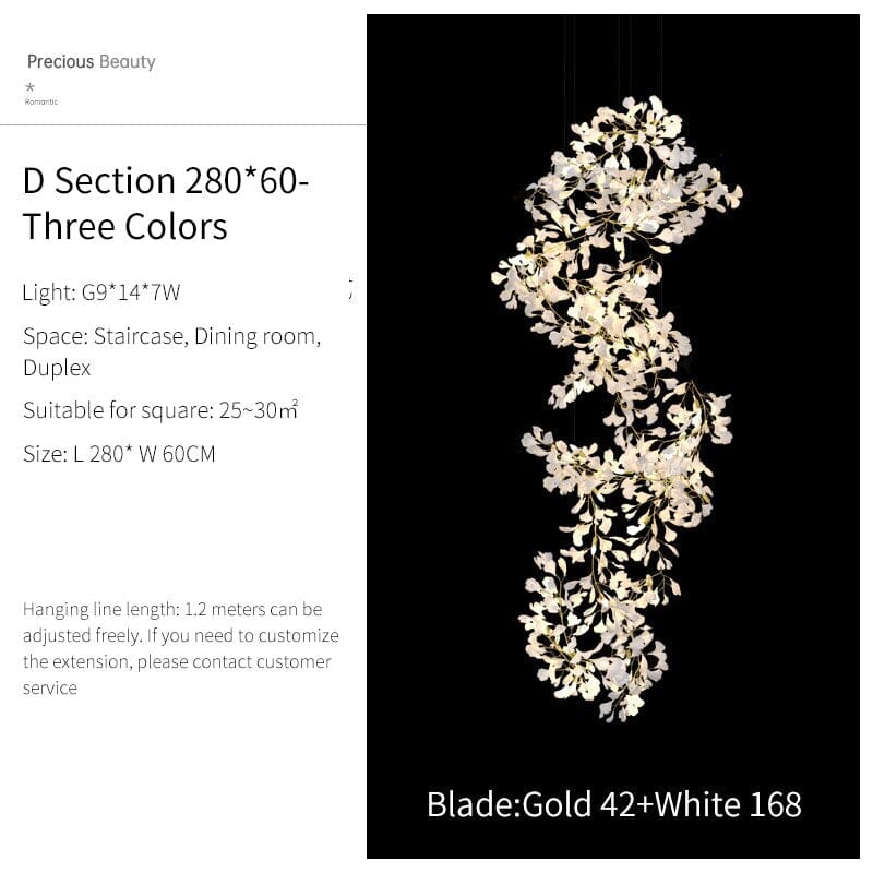 Ginkgo Leaf Chandelier - Image 10