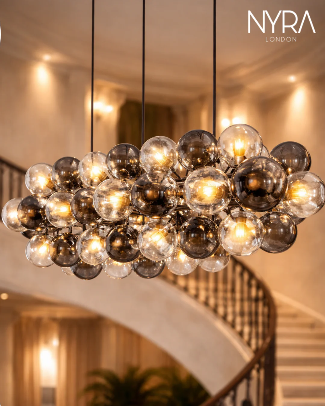Astralis Glass Ball Chandelier - Image 2