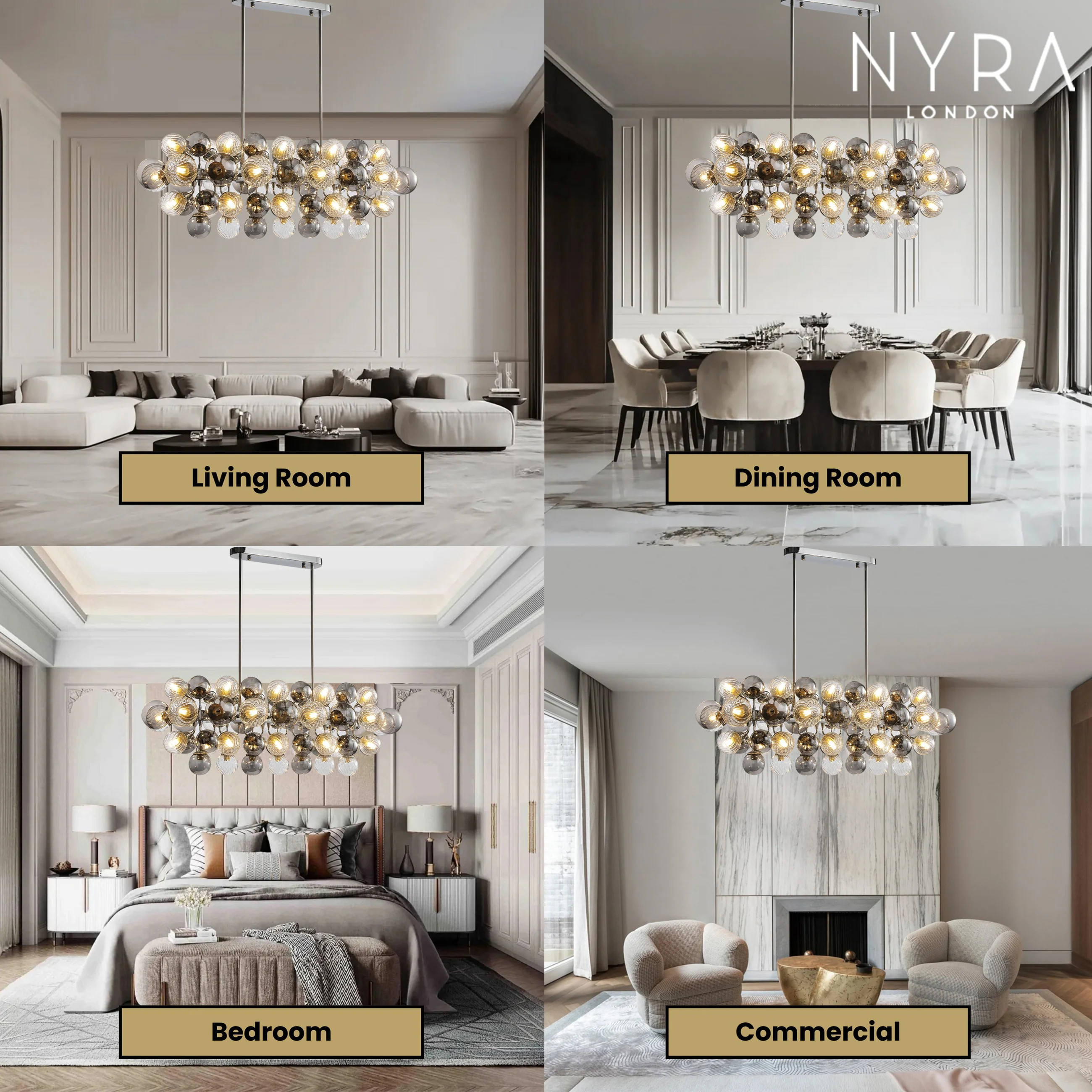 Astralis Glass Ball Chandelier - Image 4