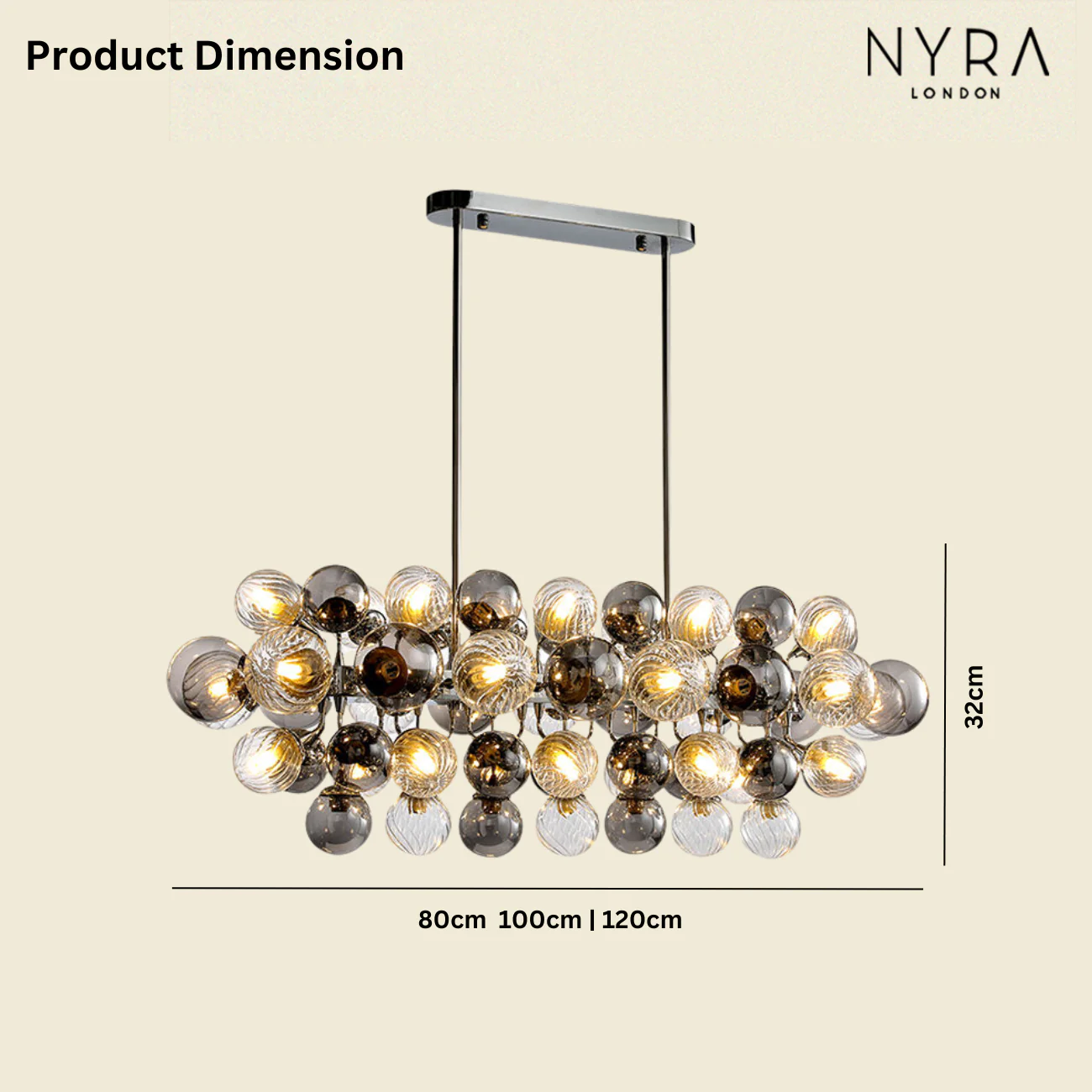 Astralis Glass Ball Chandelier - Image 6