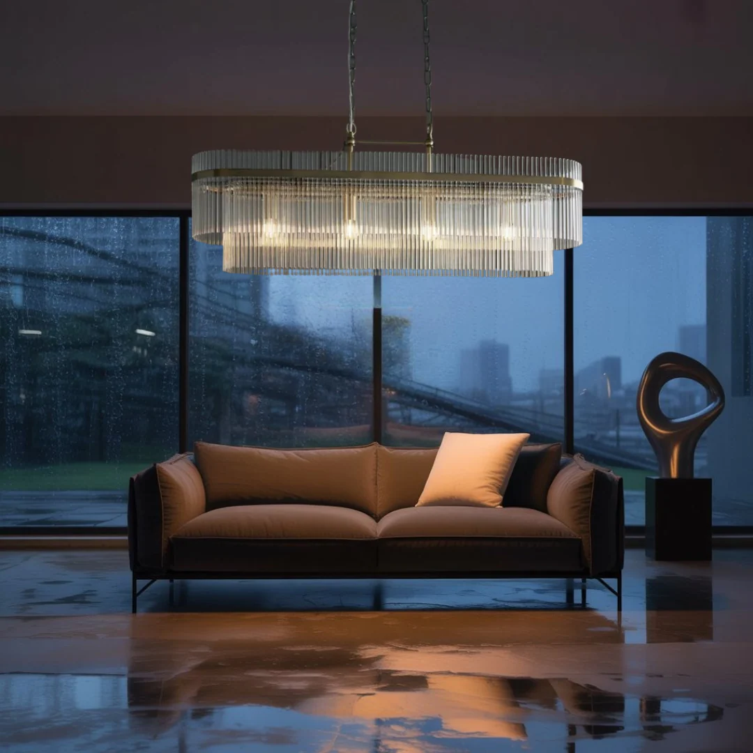 Astralis Rectangular Tube Chandelier - Image 15