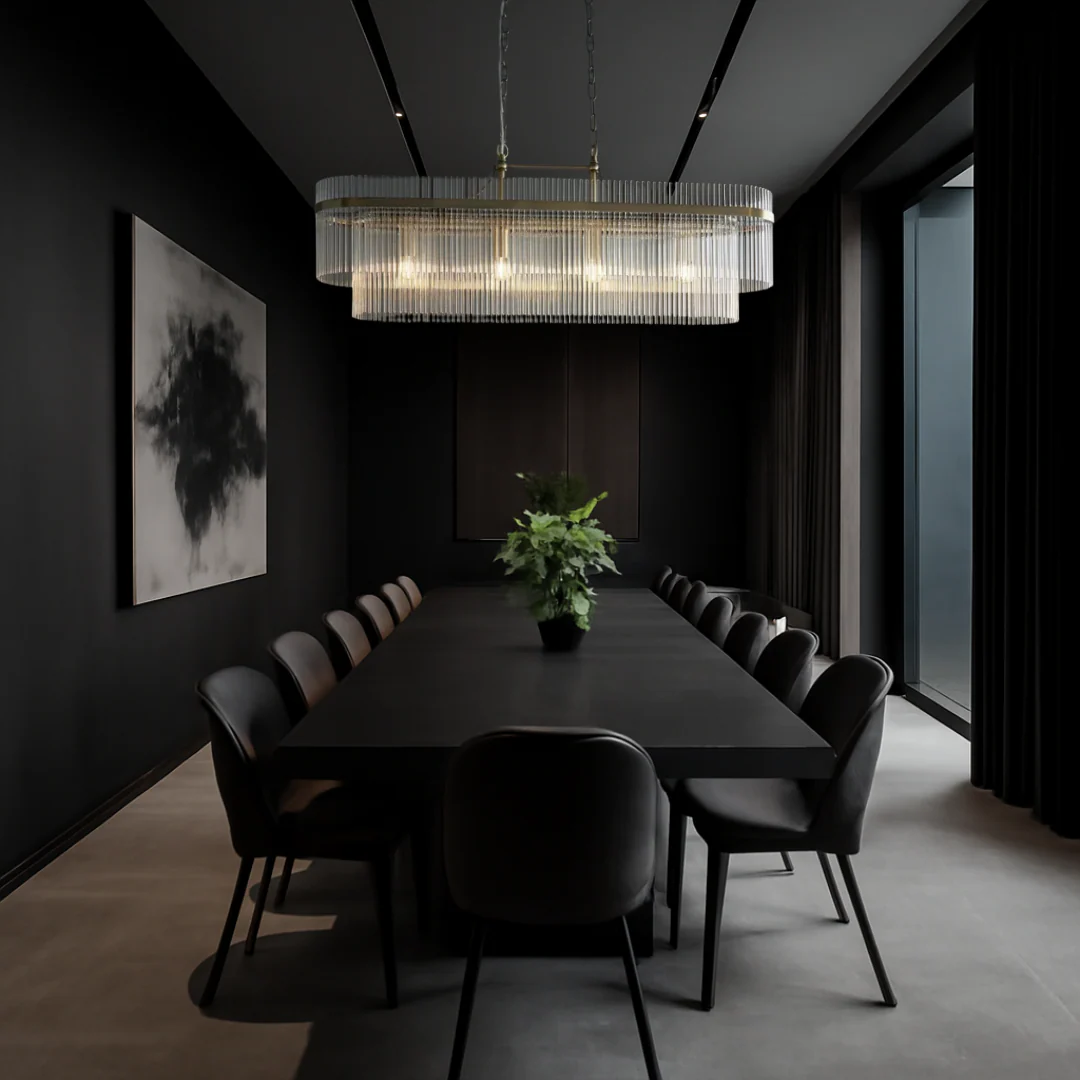 Astralis Rectangular Tube Chandelier - Image 2