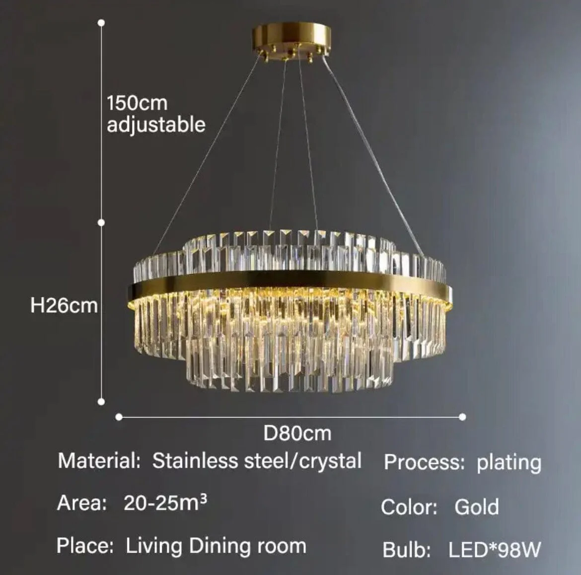 Orion Crystal Chandelier - Image 12