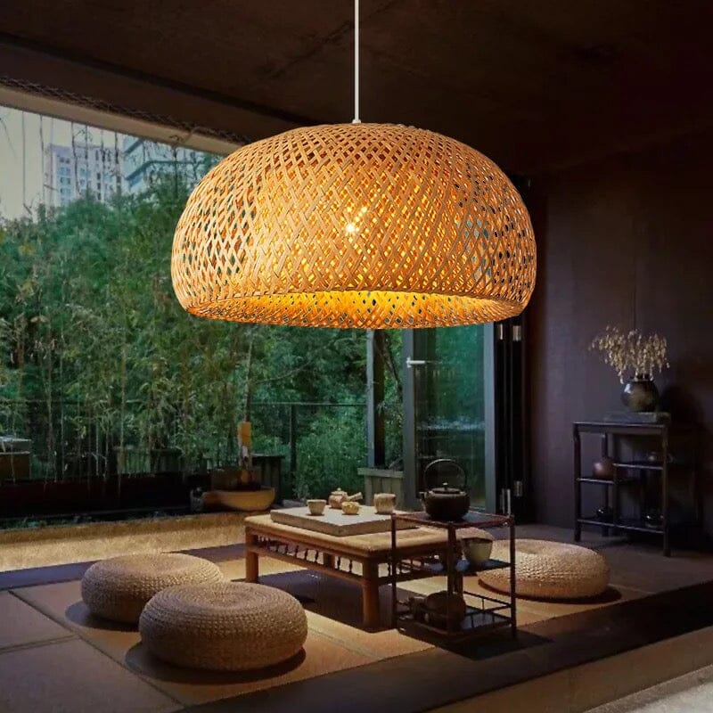 Bamboo basket Lampshade - Image 11