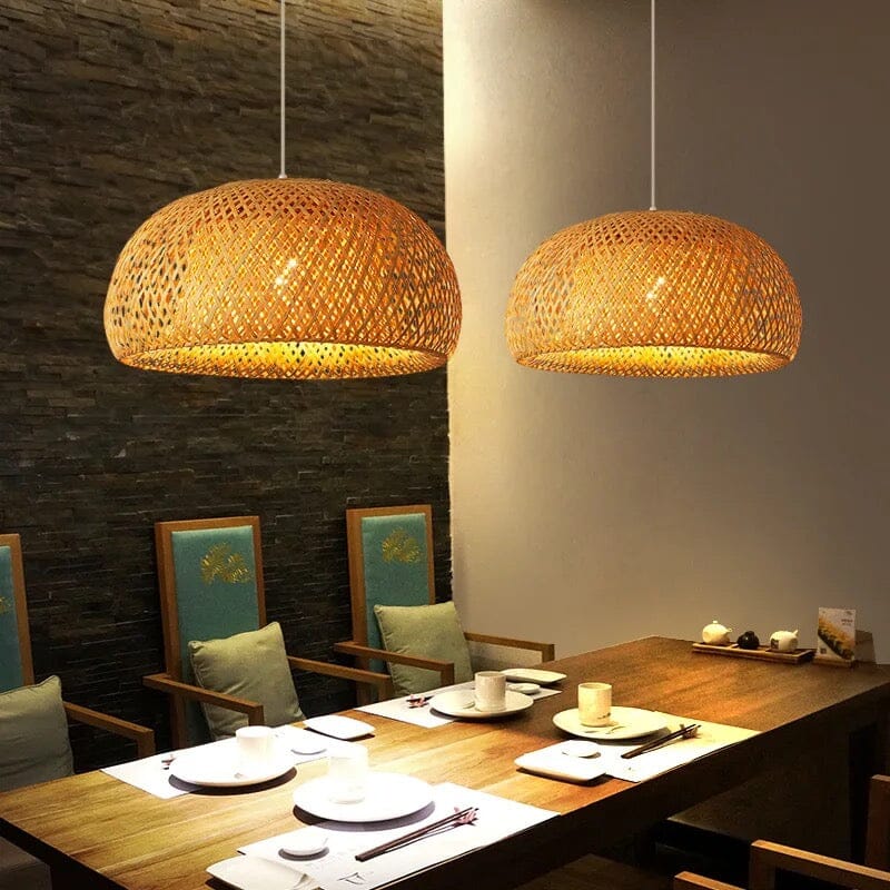 Bamboo basket Lampshade - Image 13