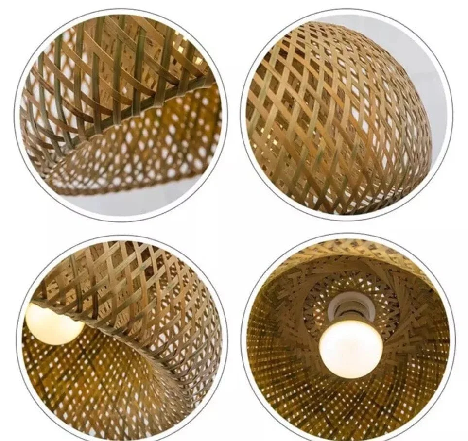 Bamboo basket Lampshade - Image 15