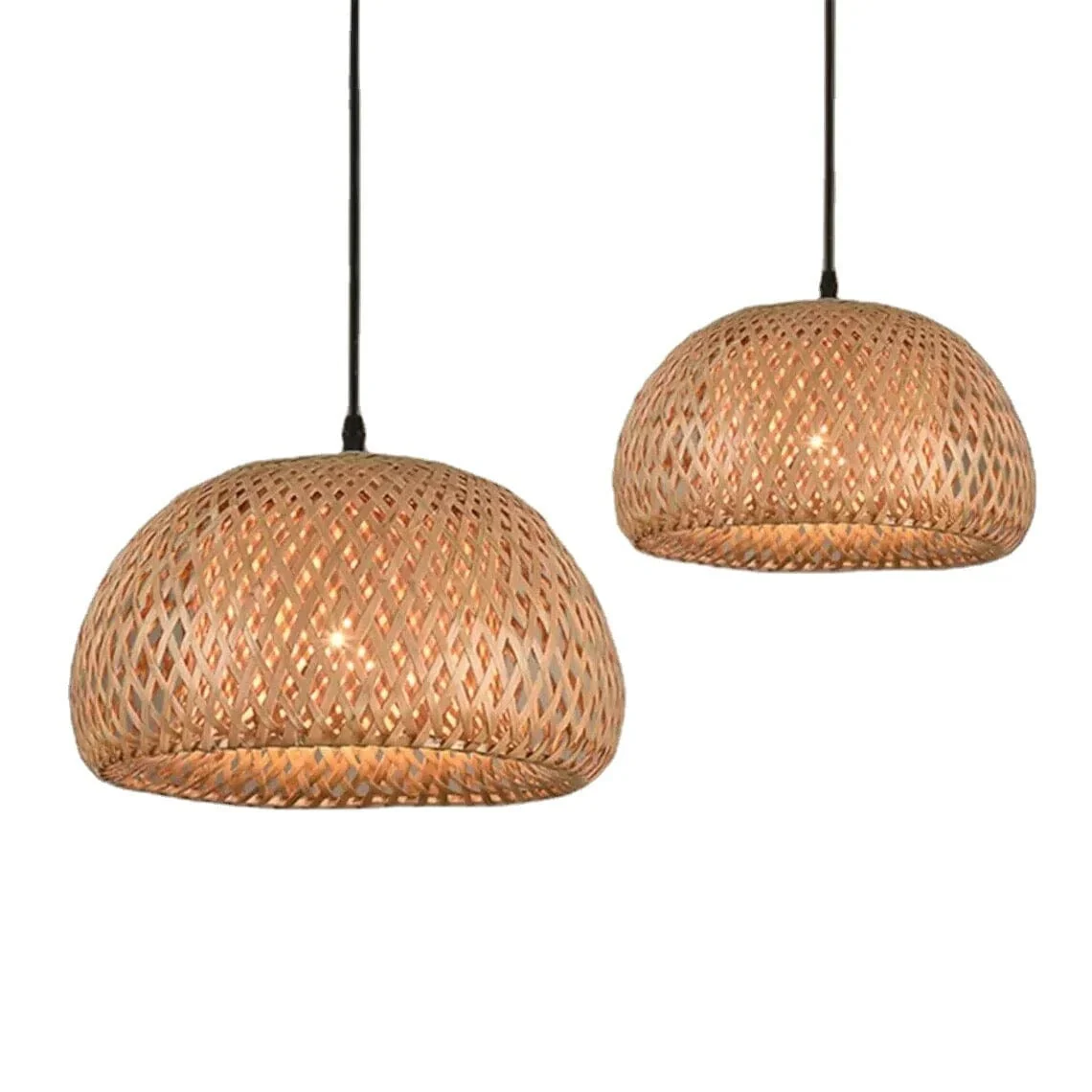 Bamboo basket Lampshade - Image 16