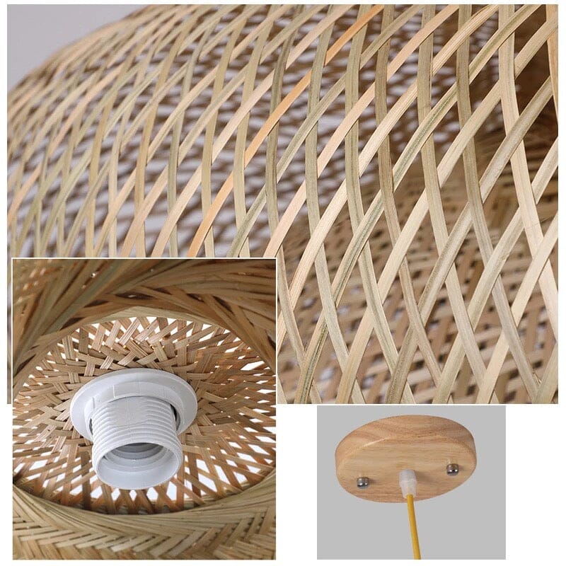 Bamboo basket Lampshade - Image 17