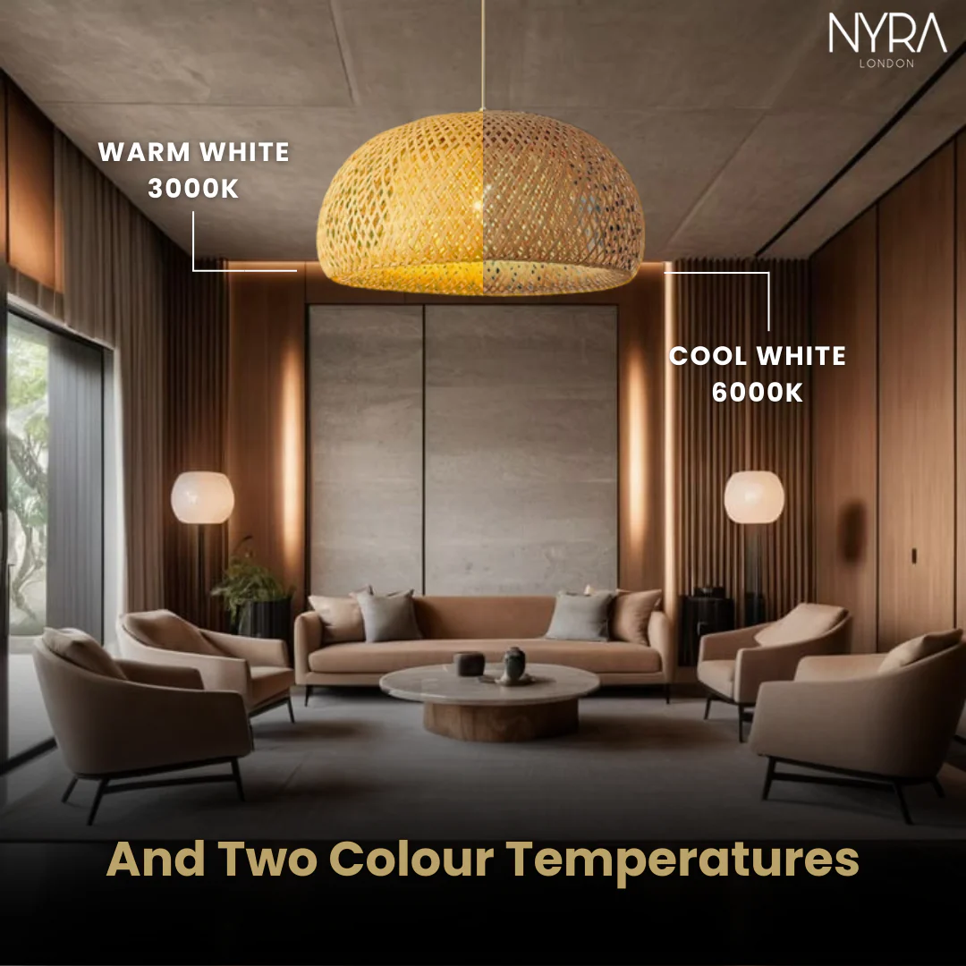 Bamboo basket Lampshade - Image 6