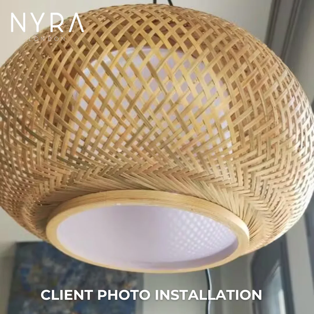 Bamboo basket Lampshade - Image 8
