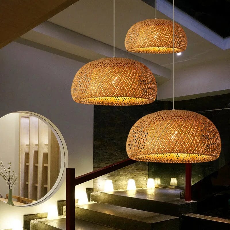 Bamboo basket Lampshade - Image 9