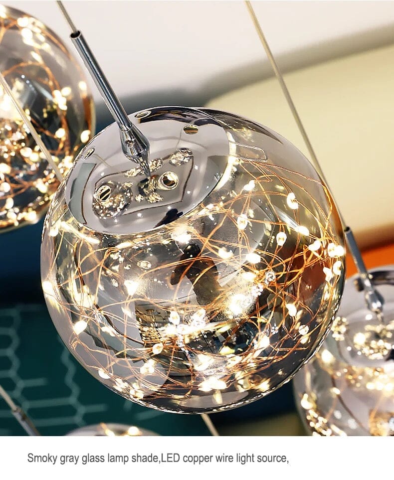 Bella Glass Ball Chandelier - Image 20