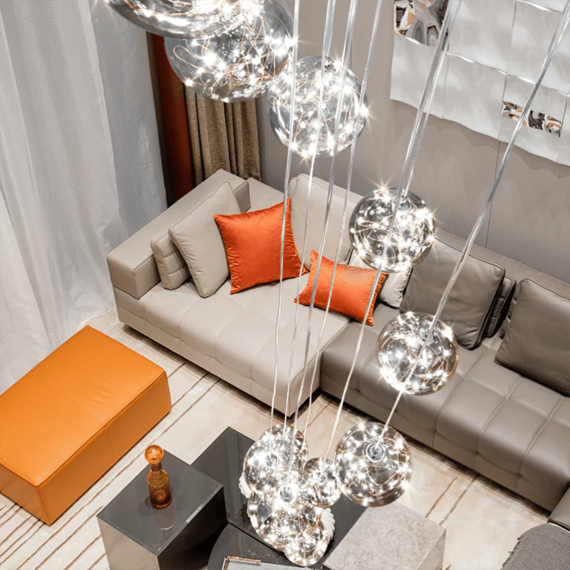 Bella Glass Ball Chandelier - Image 23