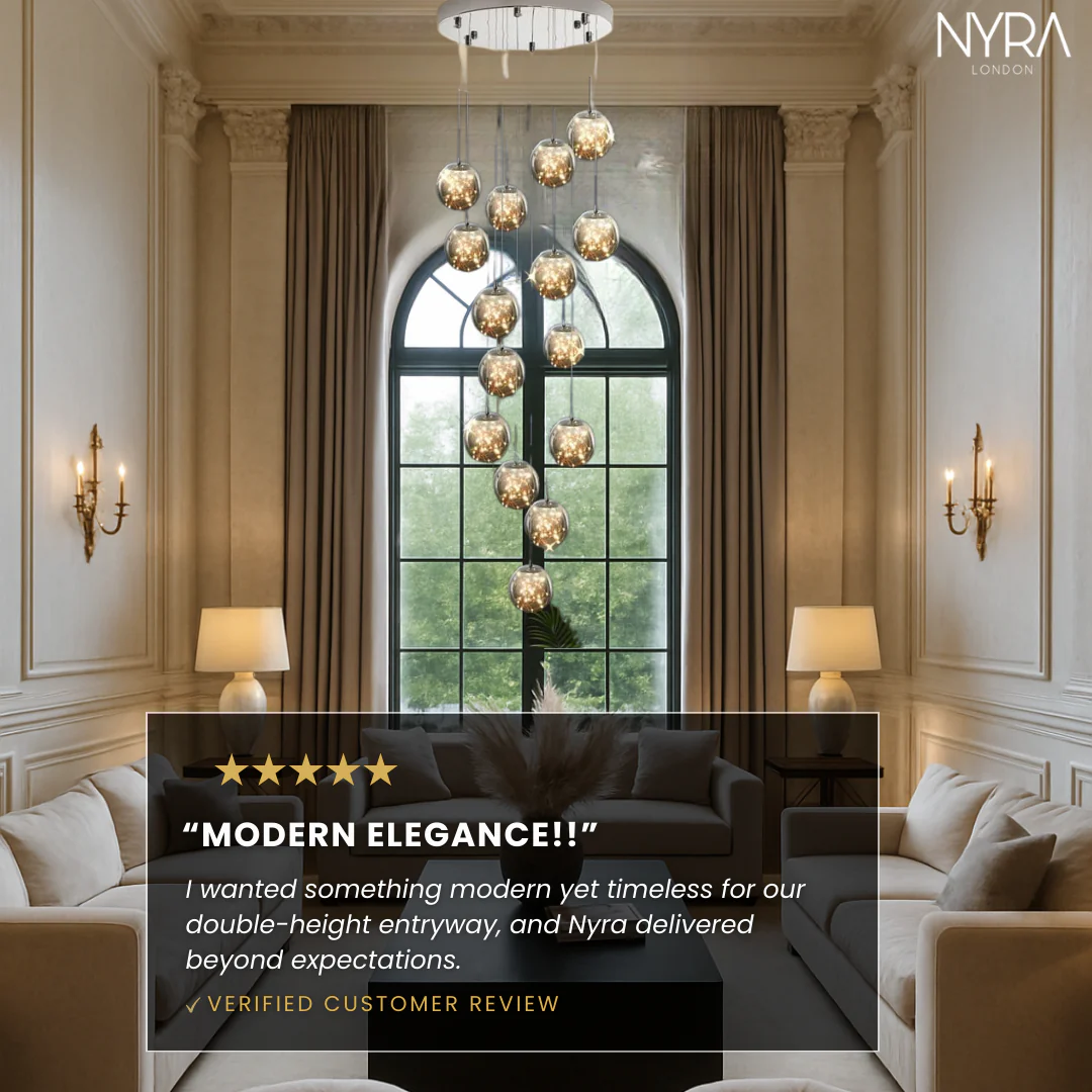 Bella Glass Ball Chandelier - Image 5