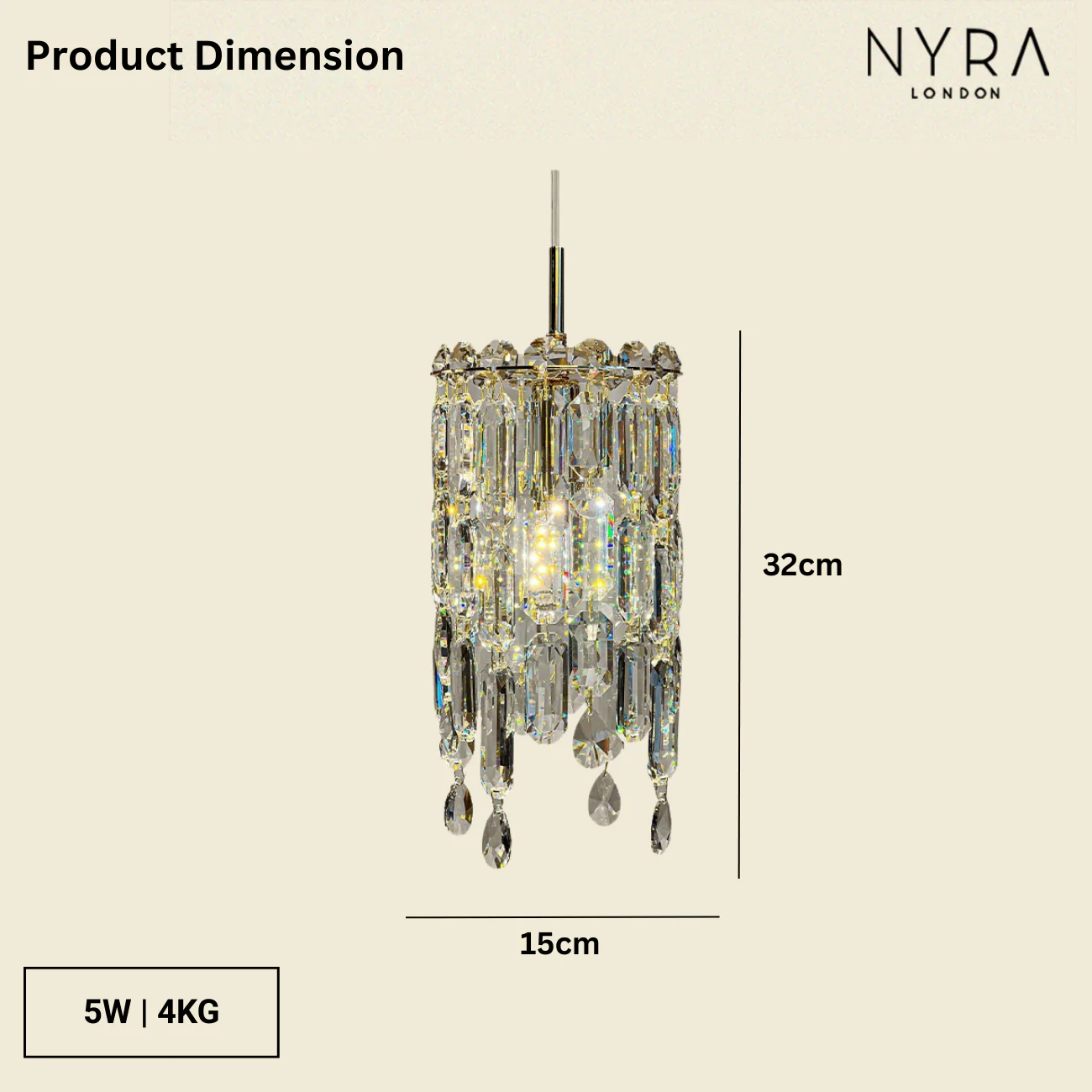 Bellaro Crystal Pendant - Image 3