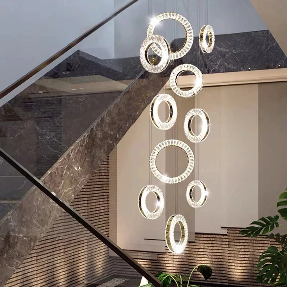 Belmont Staircase Ring Chandelier - Image 10