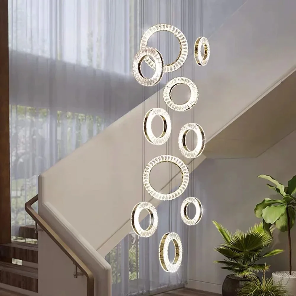 Belmont Staircase Ring Chandelier - Image 12