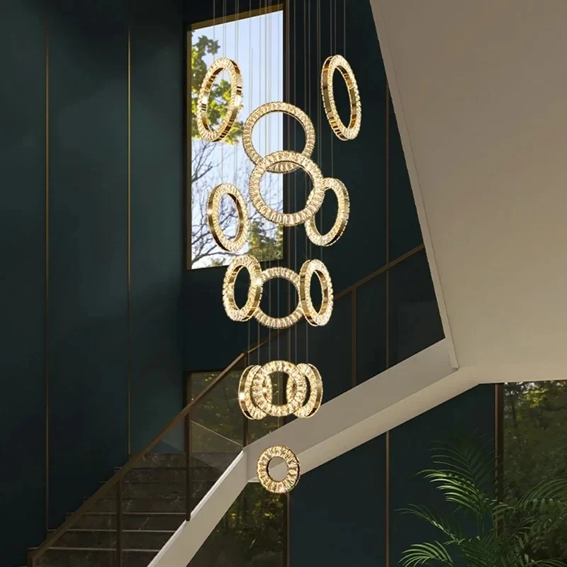 Belmont Staircase Ring Chandelier - Image 13