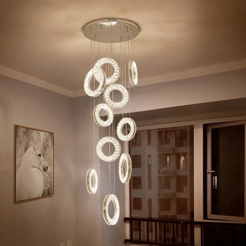 Belmont Staircase Ring Chandelier - Image 14