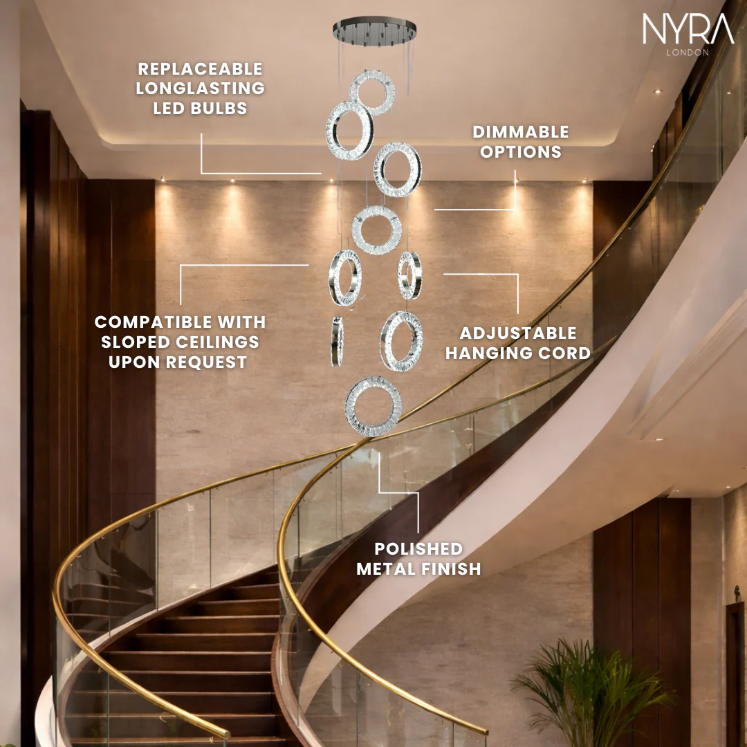 Belmont Staircase Ring Chandelier - Image 16