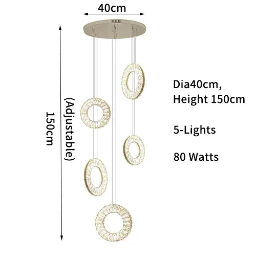 Belmont Staircase Ring Chandelier - Image 19