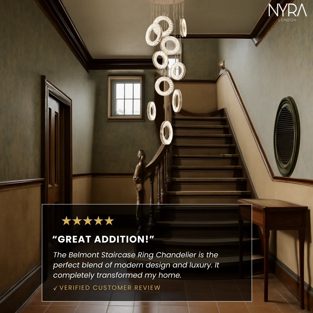 Belmont Staircase Ring Chandelier - Image 6