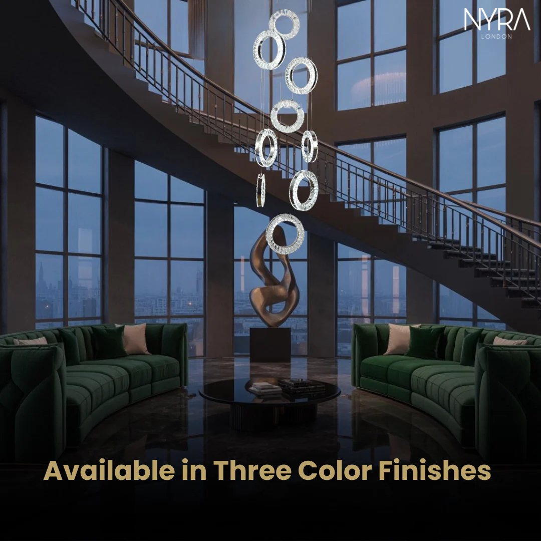 Belmont Staircase Ring Chandelier - Image 9