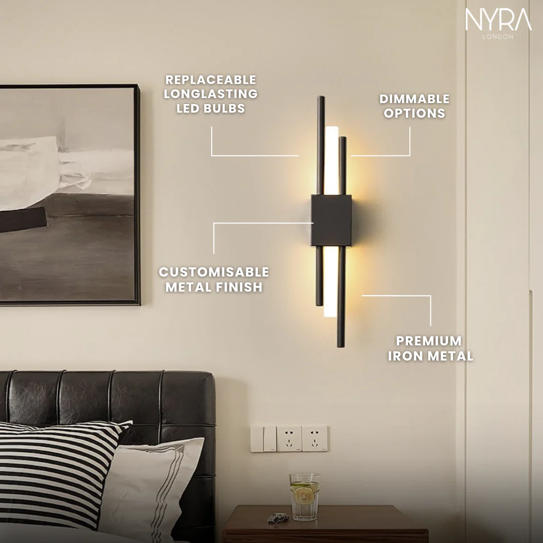 Black Lara Dual Lamp - Image 5