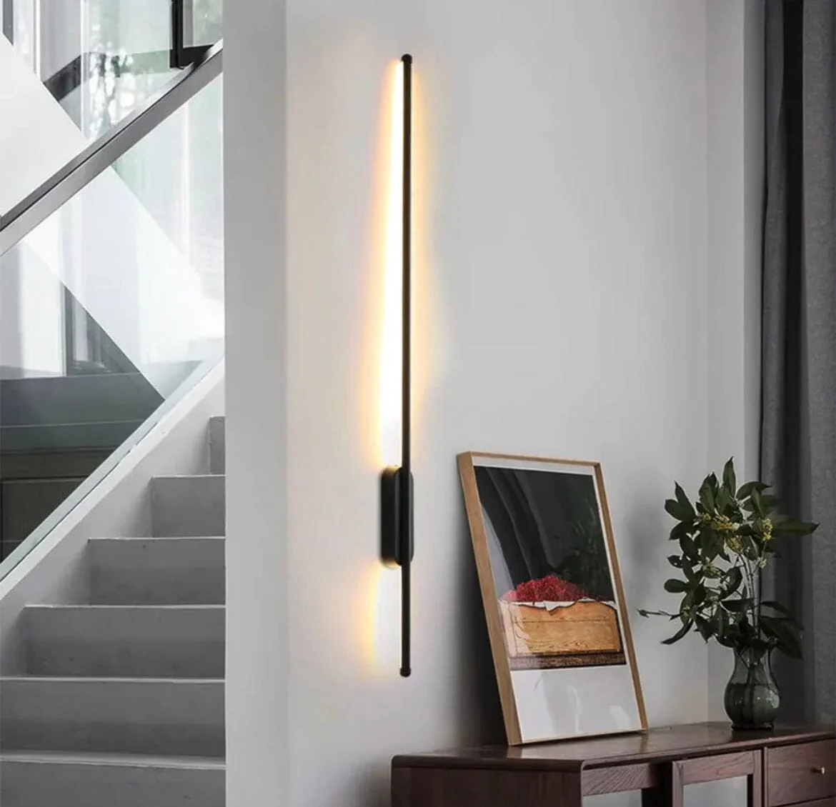 NYRA Black Tube Wall Lamp - Image 16