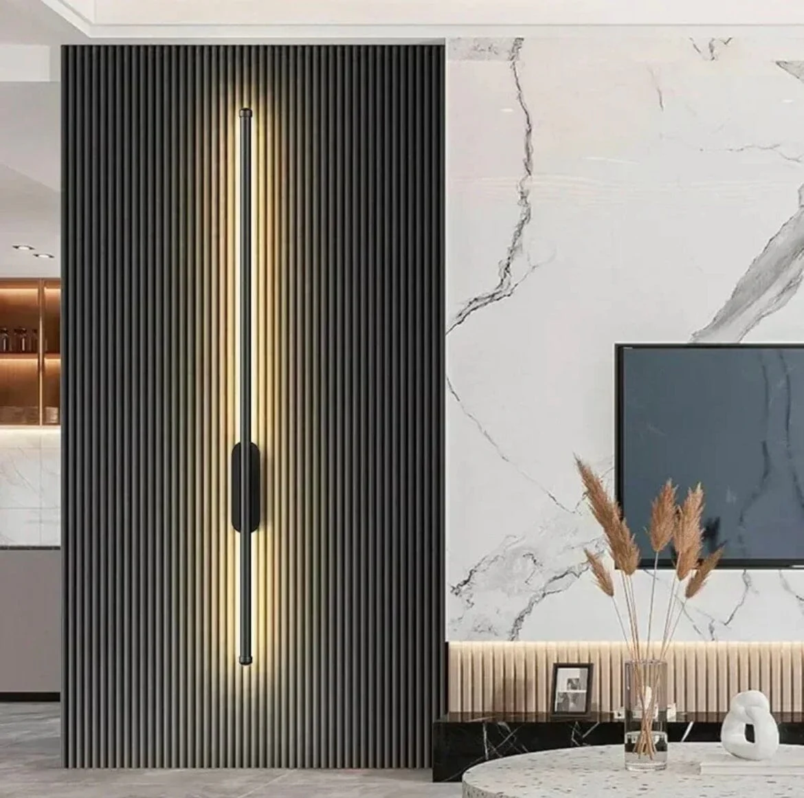 NYRA Black Tube Wall Lamp - Image 19