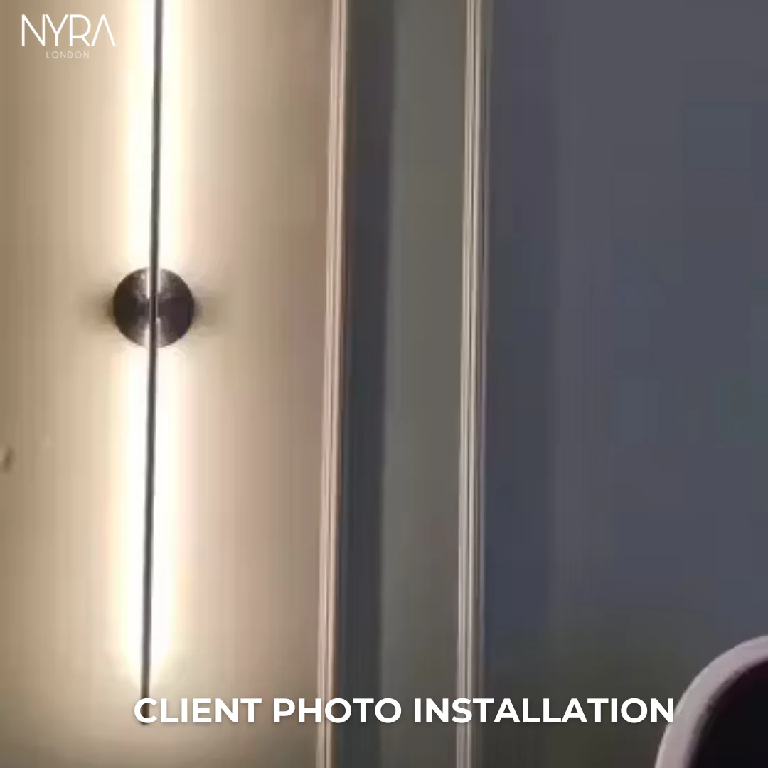 NYRA Black Tube Wall Lamp - Image 8