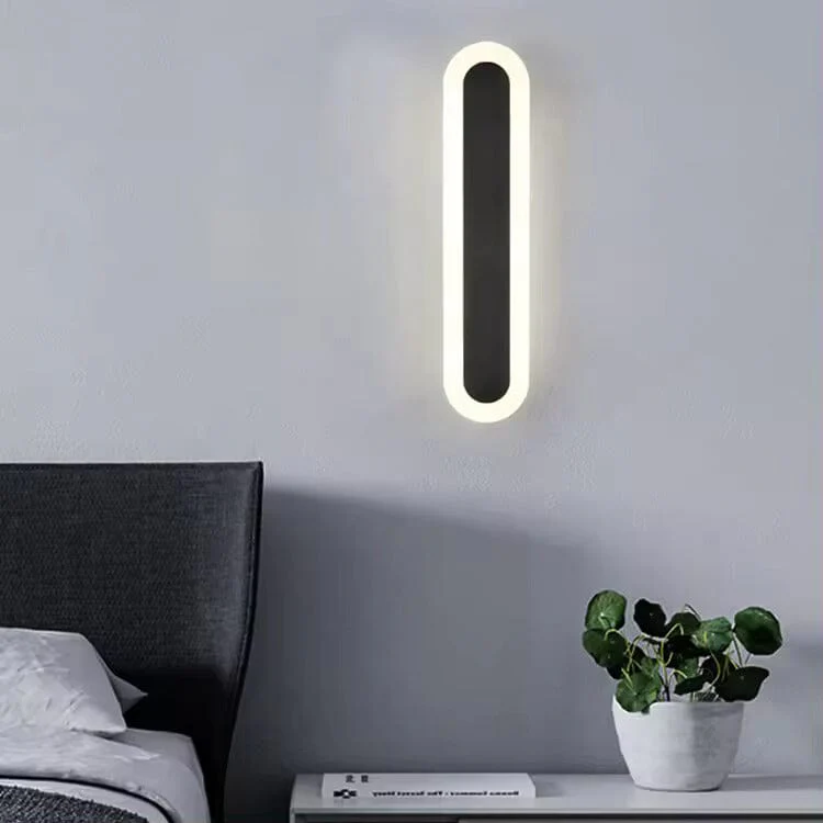 Alana Black Outdoor LED Strip Wall Lamp - Image 6