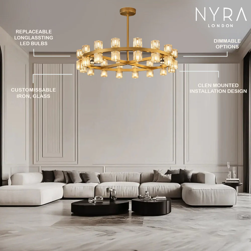 Bravion - Crystal Ring Chandelier - Image 4