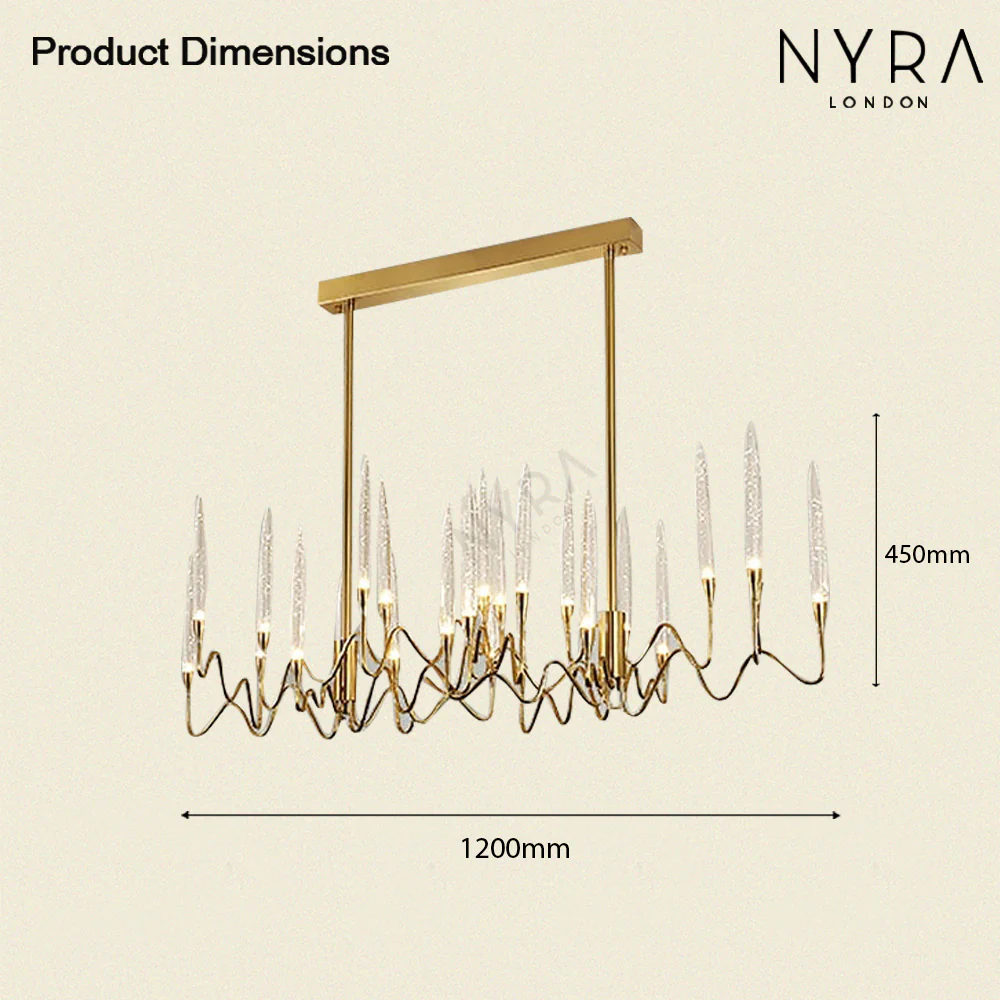 NYRA Crystal Candle Chandelier - Image 7