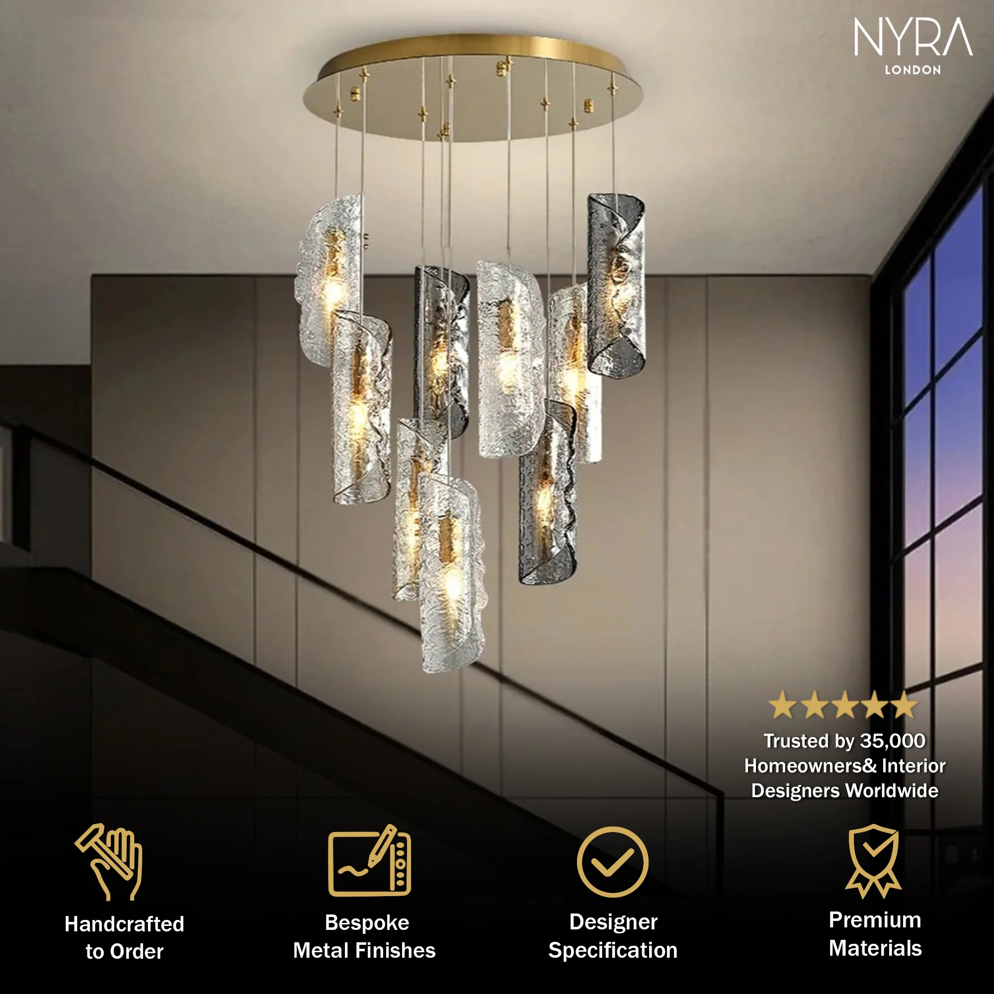 Clario Glass Pendant - Image 3