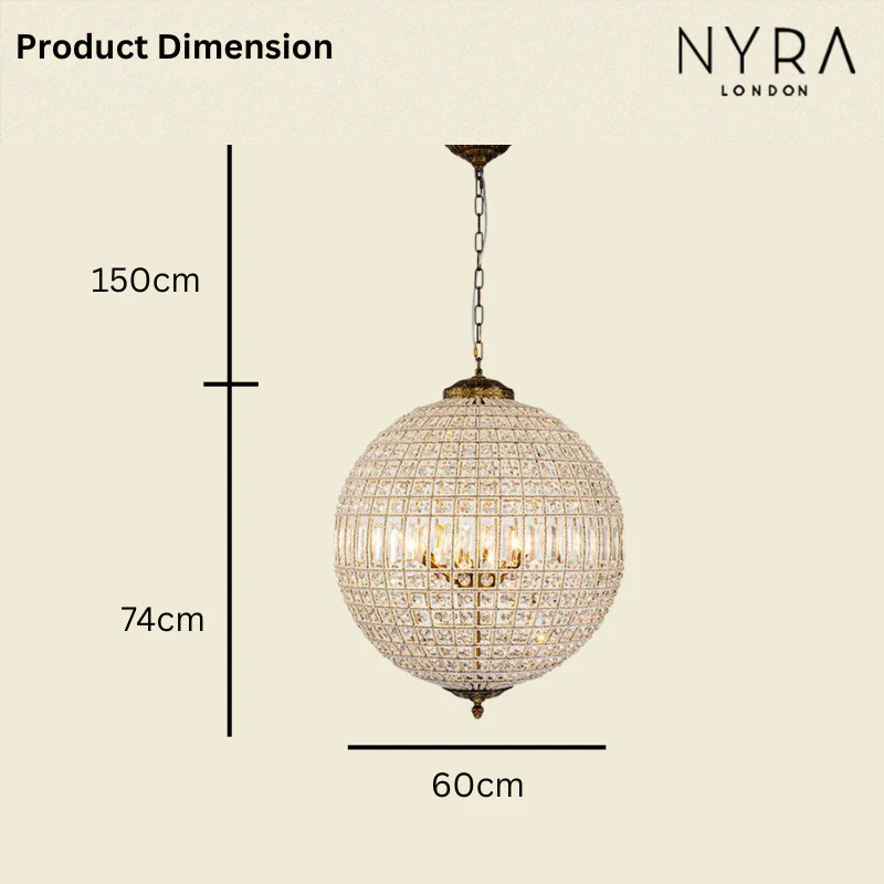 Clarion Crystal Orb Chandelier - Image 5