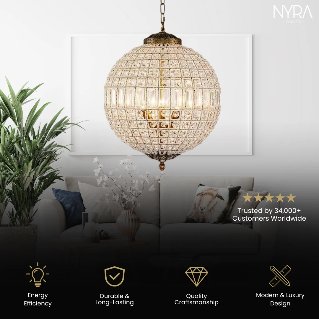 Clarion Crystal Orb Chandelier - Image 6