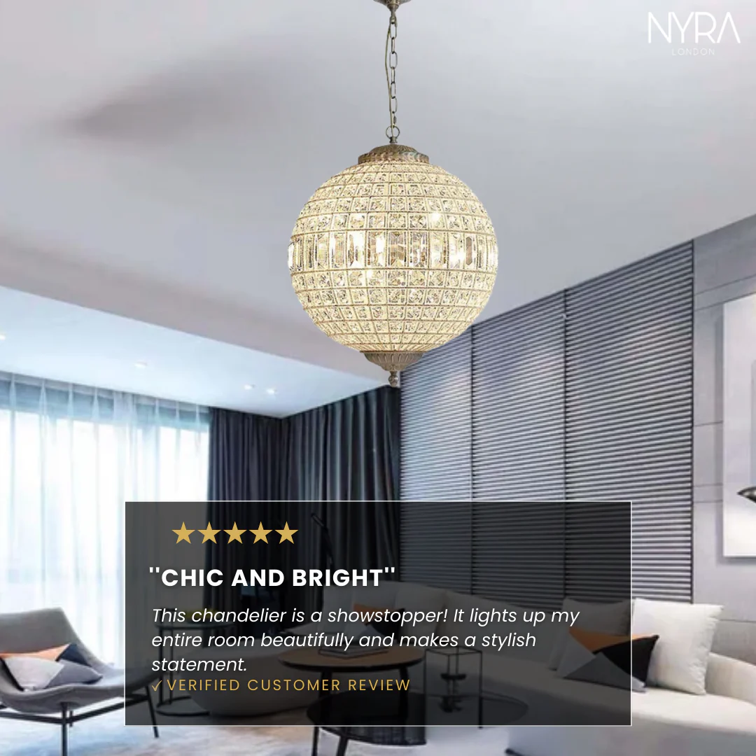 Clarion Crystal Orb Chandelier - Image 8