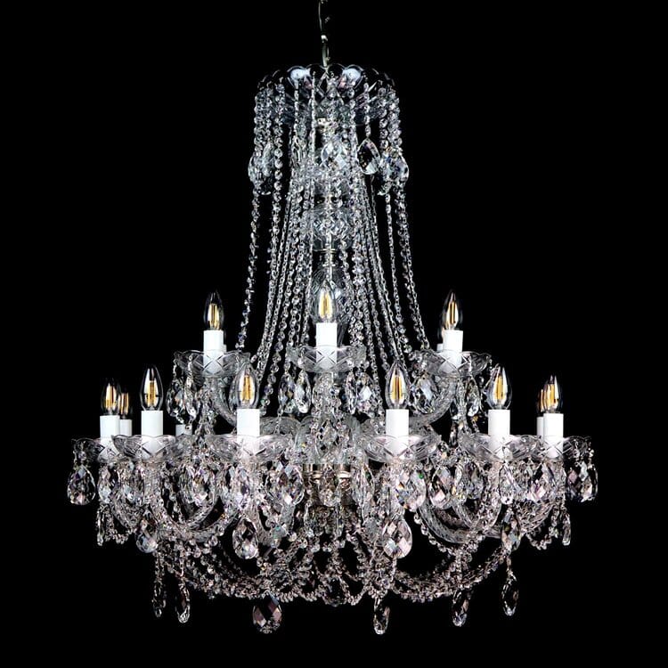 Classe Elevated Crystal Chandelier - Image 2