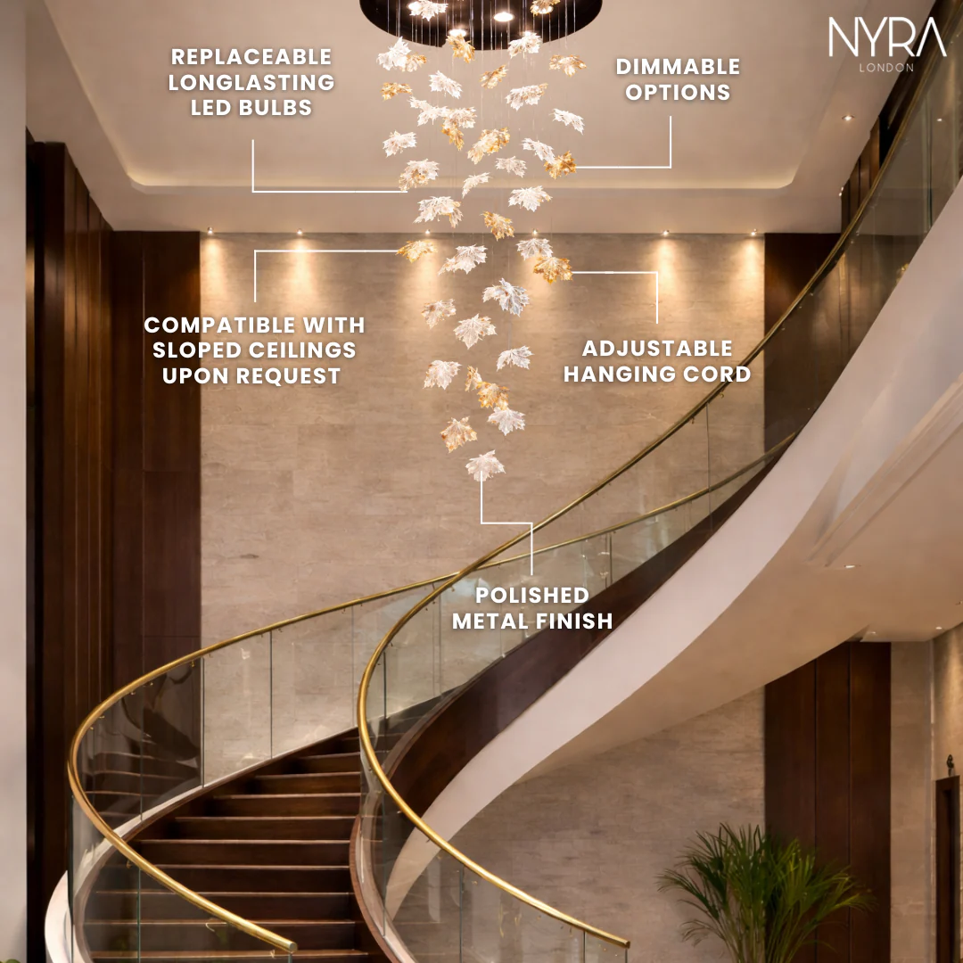 Maple Leaf Crystal Chandelier - Image 3