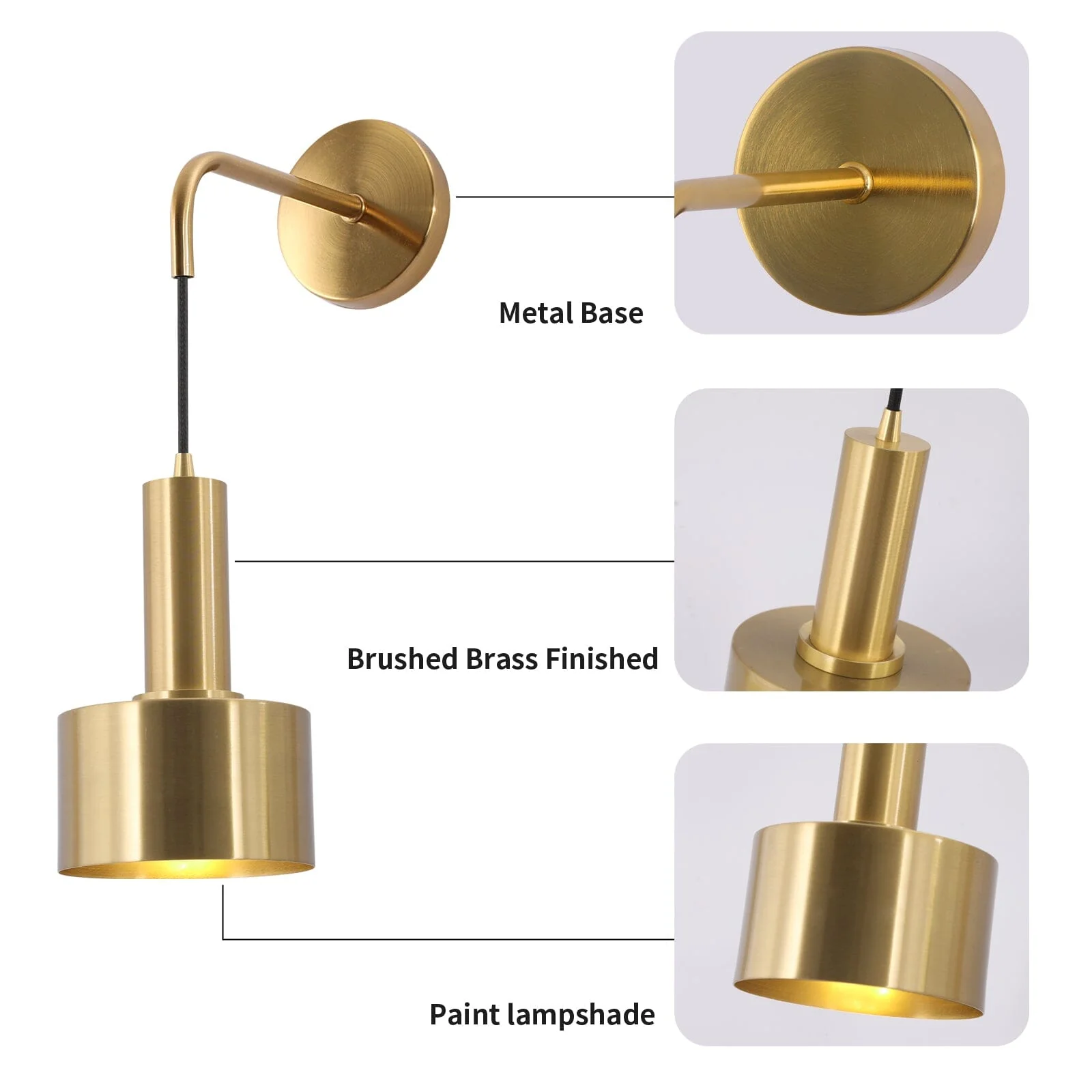 Alma Gold Wall Lamp - Image 11