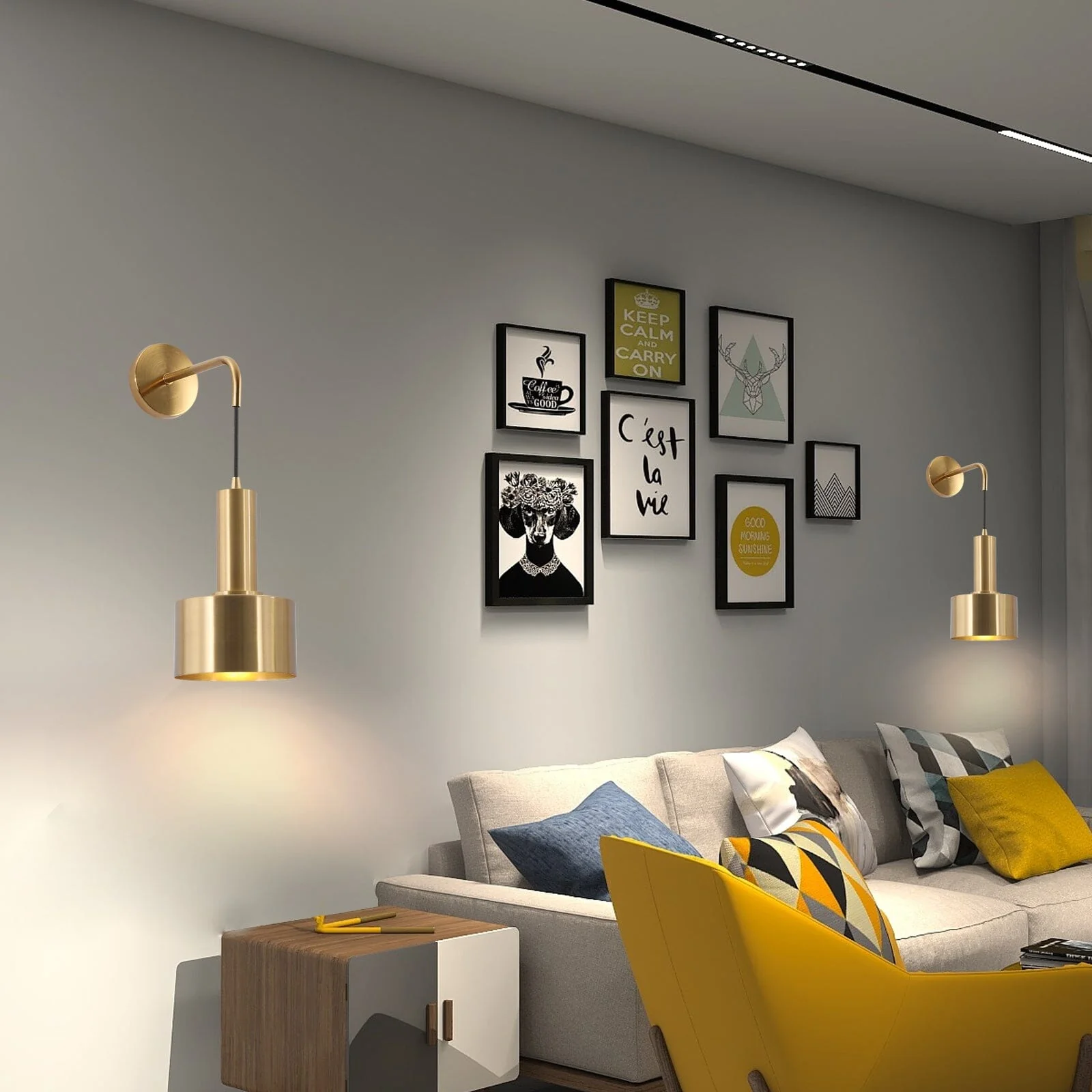 Alma Gold Wall Lamp - Image 14