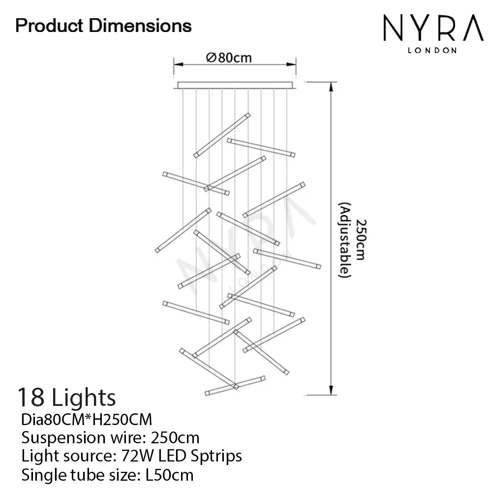 Nano Tube Chandelier - Image 20